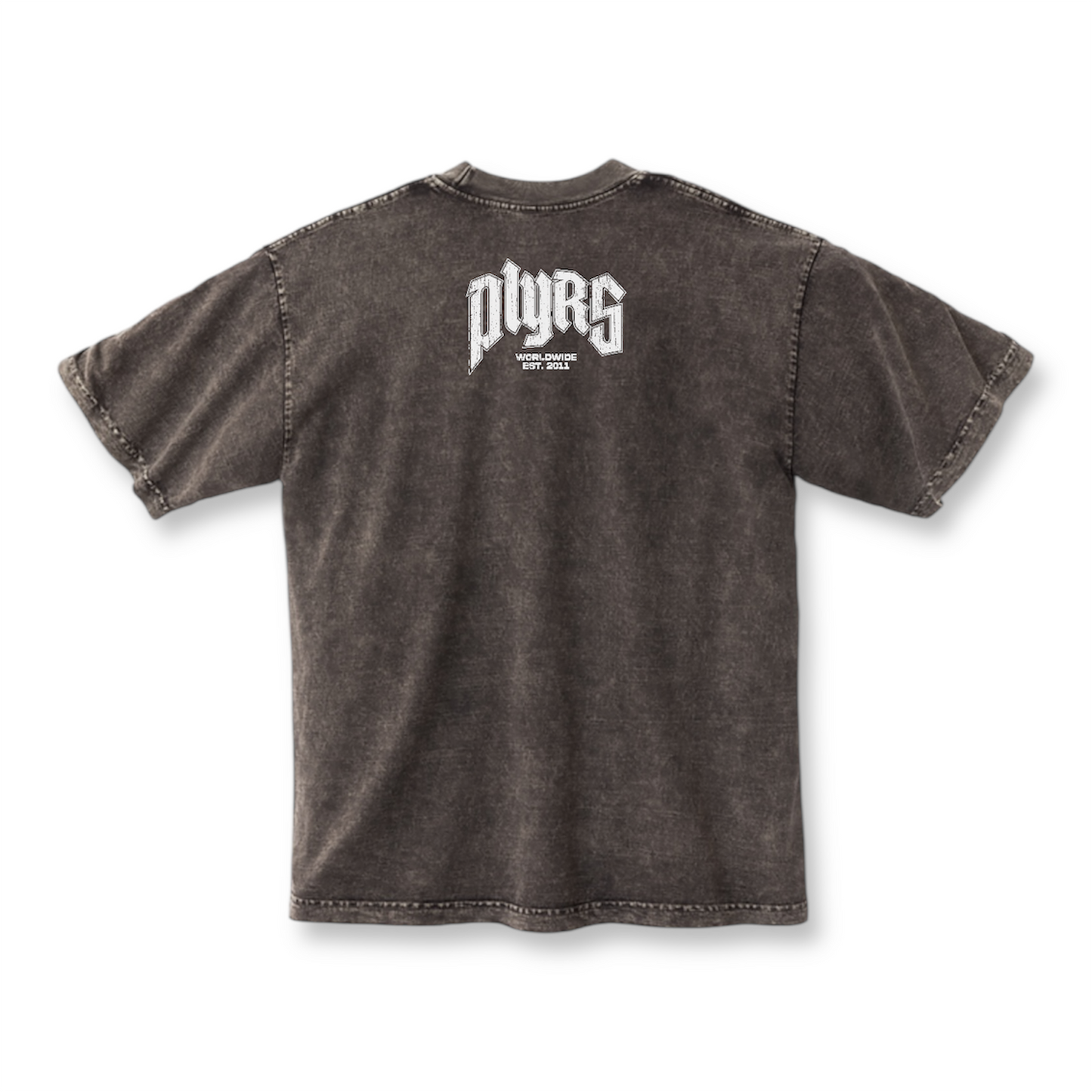 BROWN WASHED PLYRS TEE