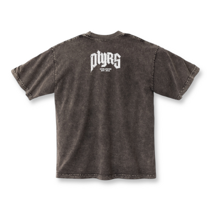 BROWN WASHED PLYRS TEE