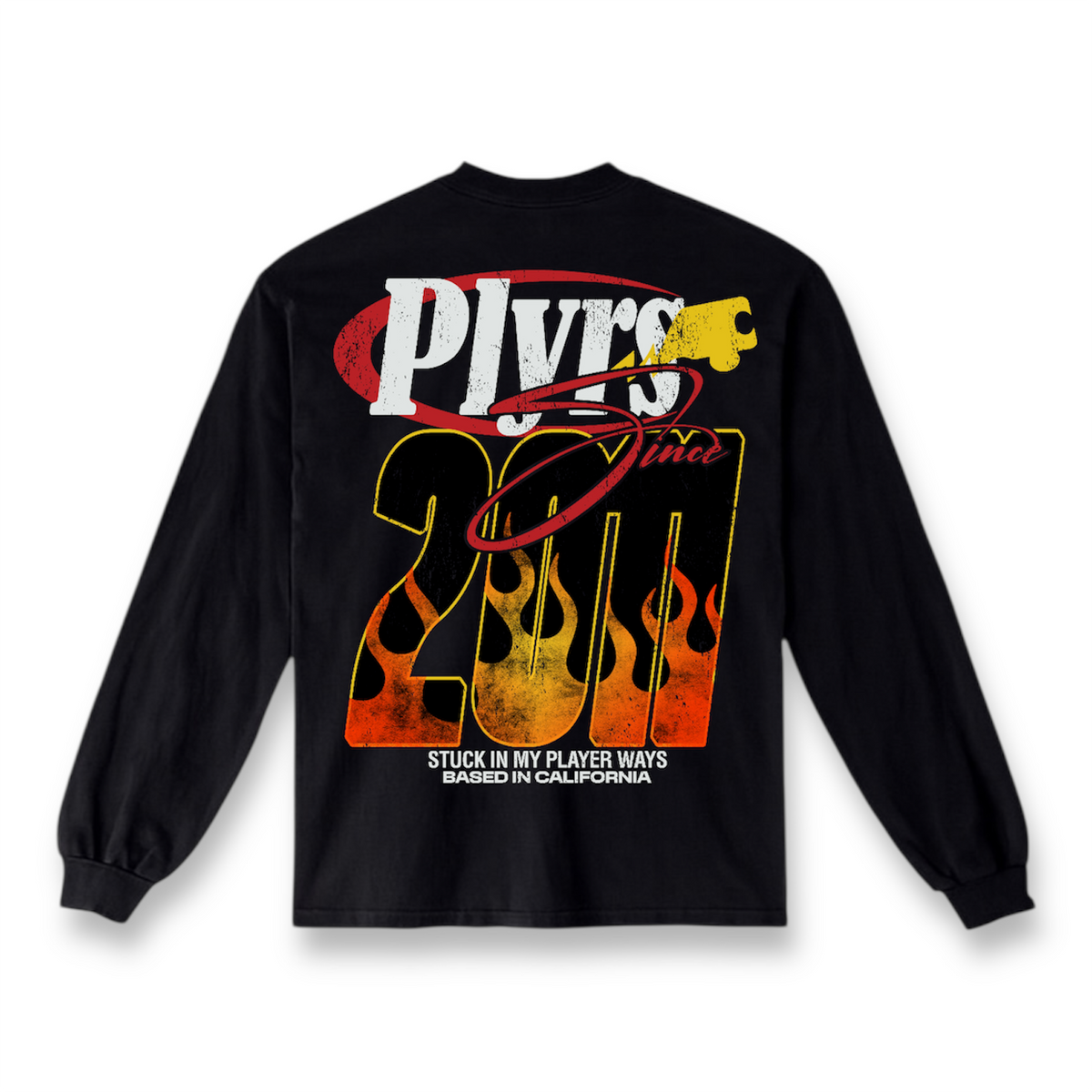 BLACK FLAME TEE – PLAYERS CLOTHING