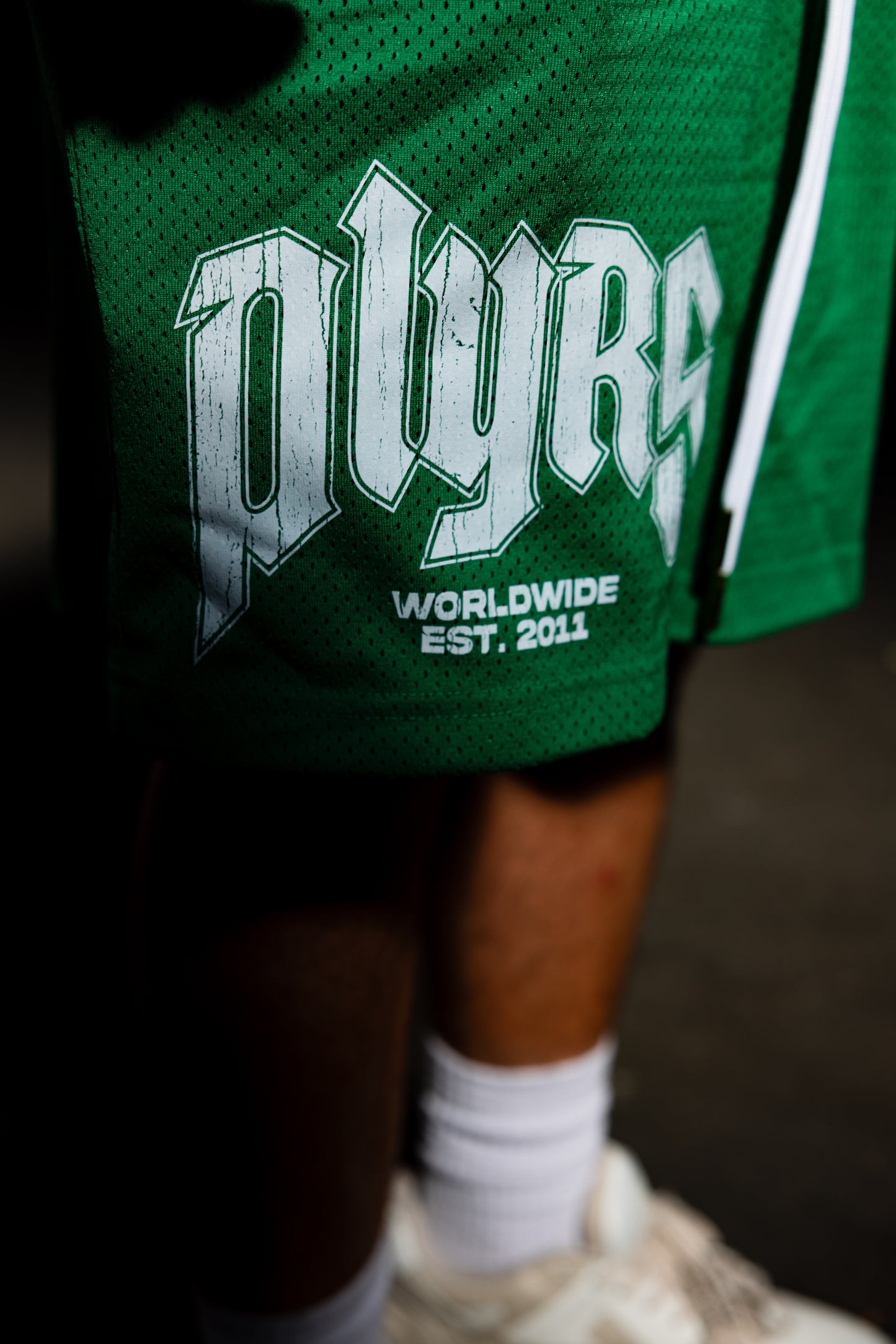 GREEN PLYRS SHORTS