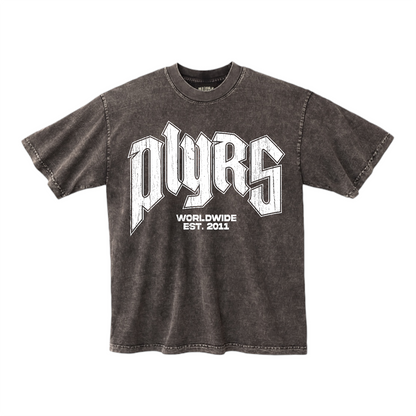 BROWN WASHED PLYRS TEE
