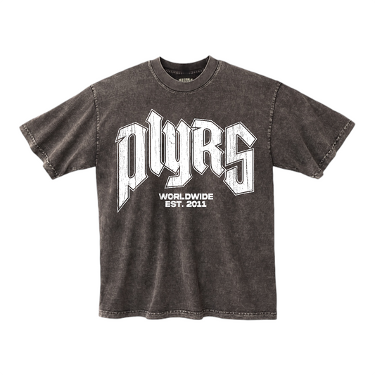 BROWN WASHED PLYRS TEE