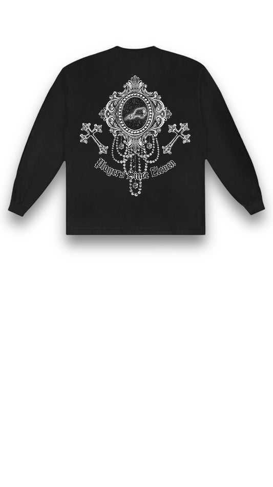 BLACK P SHIRT LONG-SLEEVED